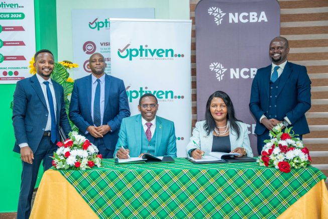 NCBA X Optiven MOU signing